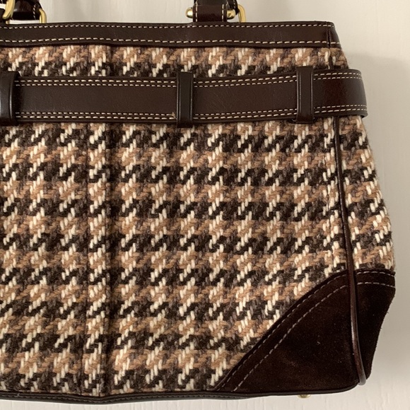 COACH Factory Leather and Tweed Hand Bag - Picture 11 of 16